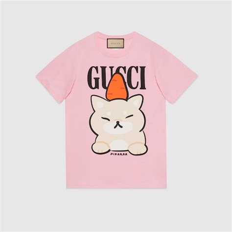 gucci animal print cotton t-shirt|Animal print cotton T.